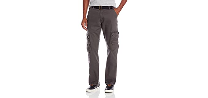 Wrangler Men's Authentics - Relaxed Fit Straight Leg Cargo Pants