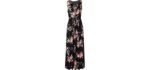 Zattcas Women's V-Neck - Maxi Dress