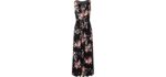 Zattcas Women's V-Neck - Maxi Dress