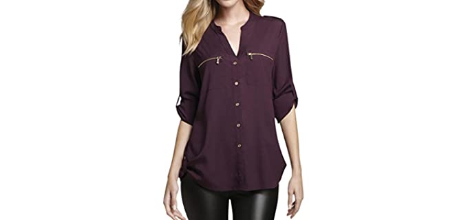 Calvin Klein Women's Modern - Best Shirts for Flat Chest