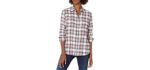 Dickies Women's Flannel - Shirt to Wear with Jeans