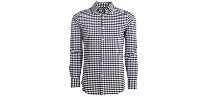 Mizzen Men's Main - Dress Shirt for and Apple Shape