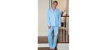 PajamaGram Women's Cotton - Warm Pajamas for Nursing