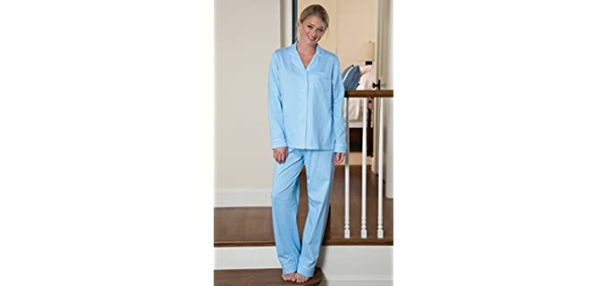 PajamaGram Women's Cotton - Warm Pajamas for Nursing