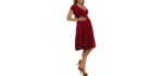 Tinhyhi Women's Jersey Flare - Pregnancy Dress