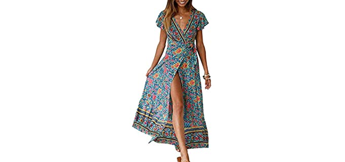 Zesica Women's Bohemian - Maxi Beach Dress