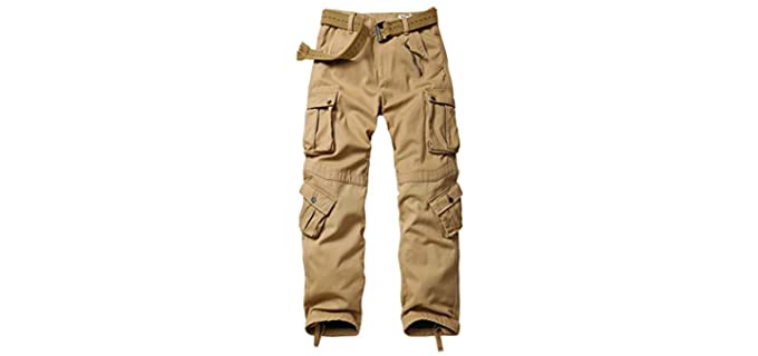 Akarmy Men's Winter Cargo Pant - Best Tactical Pants