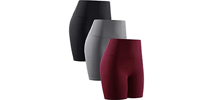 Cadmus Women's High Waist - Yoga Shorts for Apple Shaped Bodies