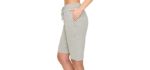 EttelLut Women's Comfy - Athletic Shorts for Skinny Legs