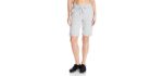 Hanes Women's French Terry - Short for Skinny Legs