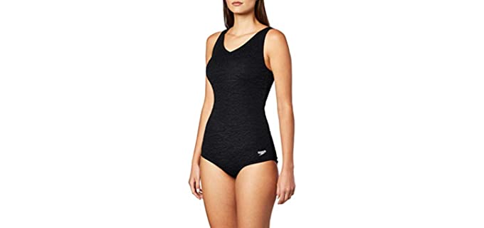 Speedo Women's Pebble - Chlorine Resistant Plus Sized Swimwear