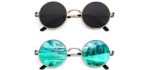 Cgid Women's John Lennon - Polarized Small Round Metal Sunglasses