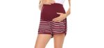 Ekoueaer Women's Maternity - Full Panel Shorts for Pregnancy