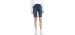 Levi’s Women's Bermuda - Cotton Shorts for Big Thighs