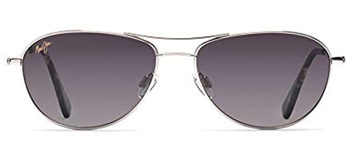 Maui Jim Women's Baby Beach - Small Beach Aviator Sunglasses