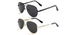 Kursan Men's Polarized - Small Aviator Sunglasses