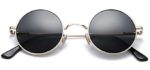 Pro Acme Men's Retro - Small Round Metal Sunglasses