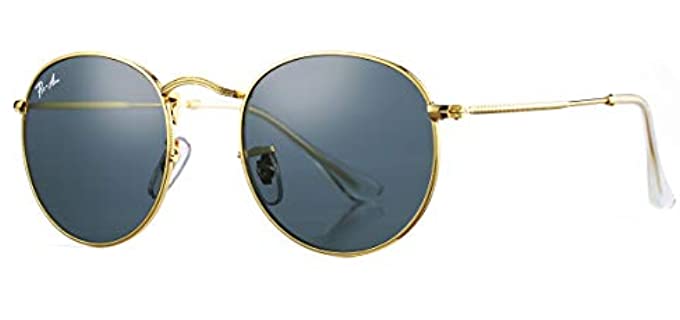 Pro Acme Women's PA3447 - Classic Small Round Metal Sunglasses