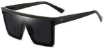 Dollger Unisex Square - Large Sunglasses with a Flat Top