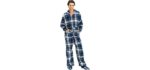 Alexander Del Rossa Men's Warm - Onesie Winter Pajamas