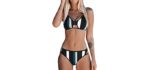 Cupshe Women's Triple Color - Bikini for a Large Bust