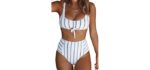 Cupshe Men's White - Tummy Hiding Swimsuit