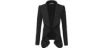 Doublju Women's Classic - Blazer for a Large Bust