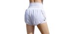 Edencomers Women's Workout - Shorts with Built In Underwear