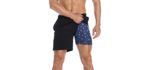 LRD Men's Performance - Shorts with Built In Underwear