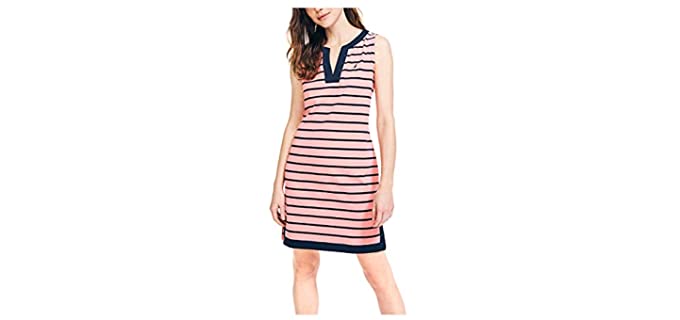 Nautica Women's Breton - Broad Shoulders Dress