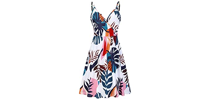 Styleworld Women's V-Neck - Beach Dress for a Honeymoon