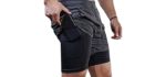 Surenow Men's Workout - Gym Shorts