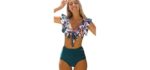 Telaura Women's Flounce - Bikini for a Muffin Top