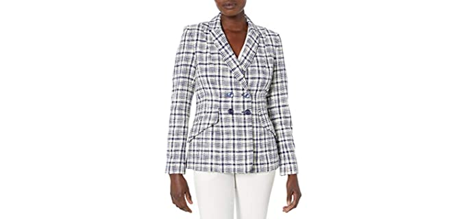 Tommy Hilfiger Women's Faux - Large Bust Blazer