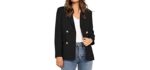 Vetinee Women's Lapel - Blazer for a Large Bust