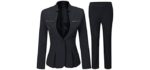 Yunclos Women's Elegant - Business Suit for a Big Bust