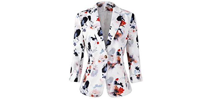 Beninos Women's 3/4 Sleeve - Large Bust Blazer