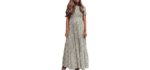 Zattcas Women's Floral - Floral Maxi Dress for Dinner Dates