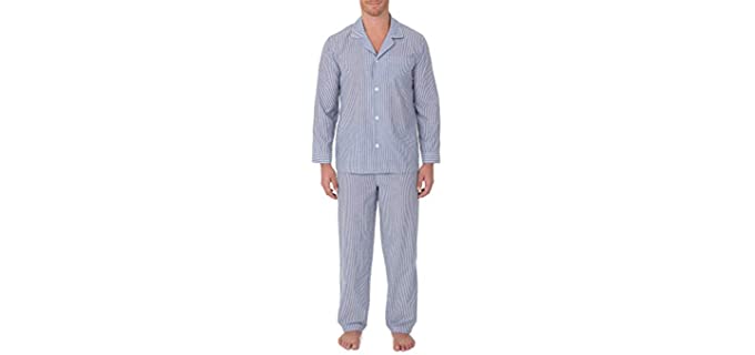 Geoffrey Beene Men's Broadcloth - Cotton Pajamas for Itchy Skin