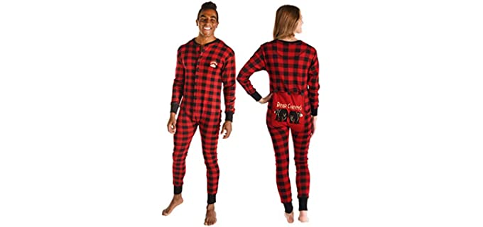 LazyOne Unisex FlapJack - Onesie Pyjamas for Men and Women