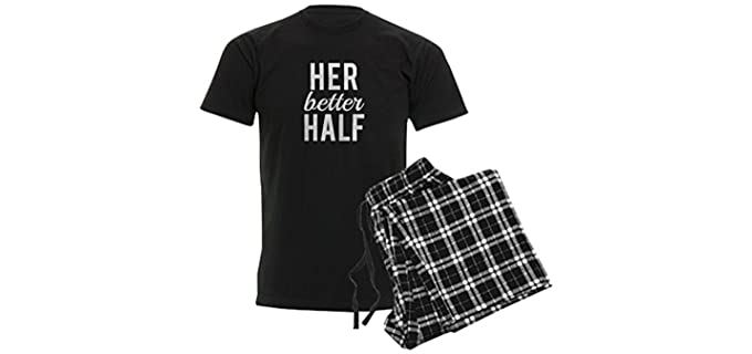 CafePress Men's Her Better Half - Couple Pajamas