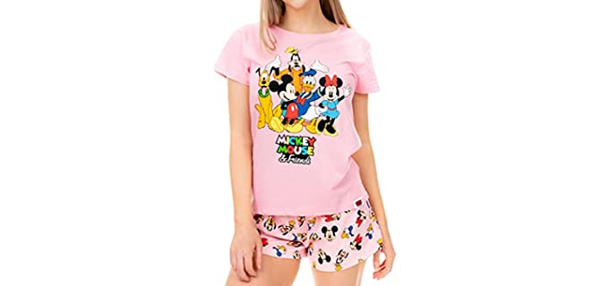 Disney Women's Mickey Mouse - Summer Pajamas for Parties