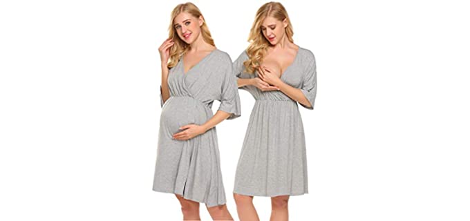 Ekouaer Women's Nursing - Pajamas for Post Partum