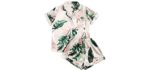 Floerns Women's Notch Collar - Summer Pajamas