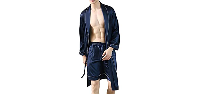 Lavnis Men's Satin - Pajamas for Parties