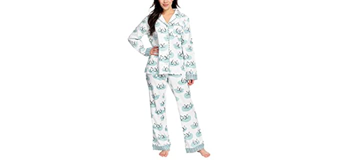 Munki Munki Women's PJ Set - Flannel Pajamas Set