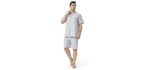 David Archy Men's Lightweight - Summer Pajamas for the Elderly