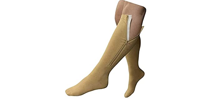 NextGen Unisex Calf High - Zipper Compression Socks for Seniors
