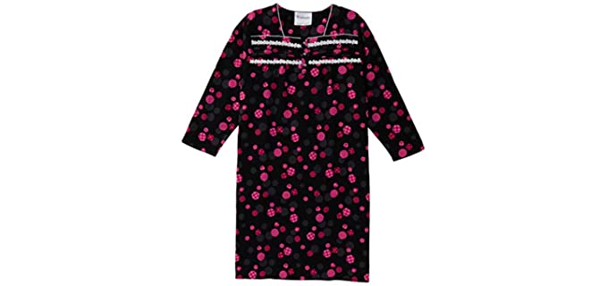 Silvert’s Women's Adpative - Flannel Nightgown for the Elderly