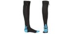 Craib Unisex Closed Toe - Zipper Compression Socks for Seniors